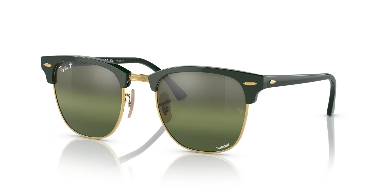 Ray-Ban Clubmaster 0RB3016 Sunglasses - Grey On Black - view 39